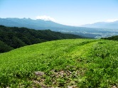 富士山台とでもいえる景勝地、大泉山・小泉山の全貌がよく見えます。