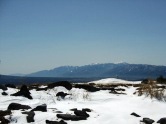 北岳を中心に南アルプスの冬の山岳風景